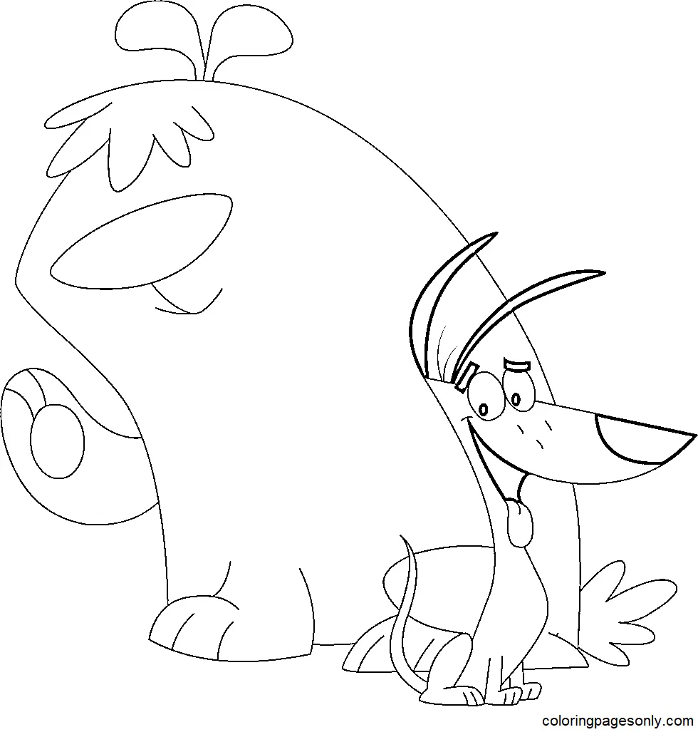 2 Perros Estupidos Para Colorear 13