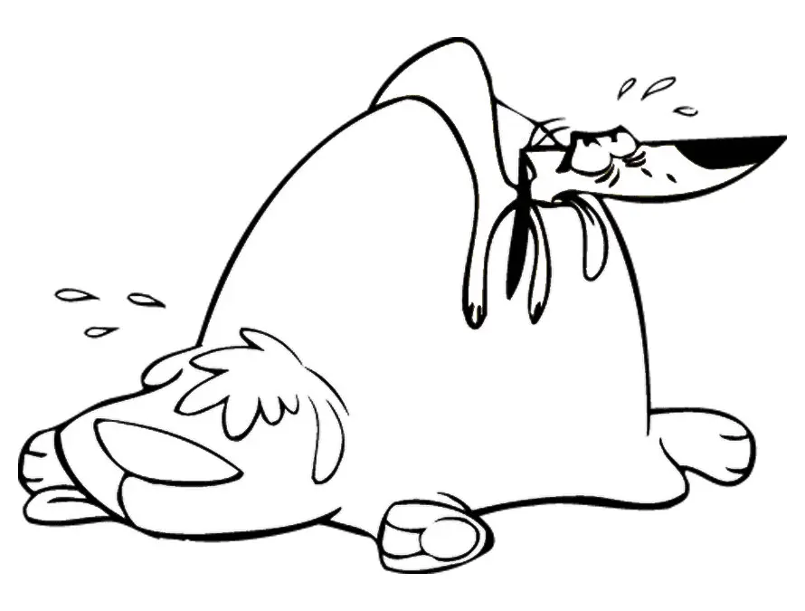 2 Perros Estupidos Para Colorear 8