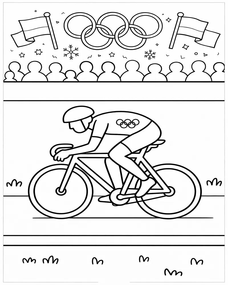 Juegos Olmpicos de Invierno 2026 para Colorear 13