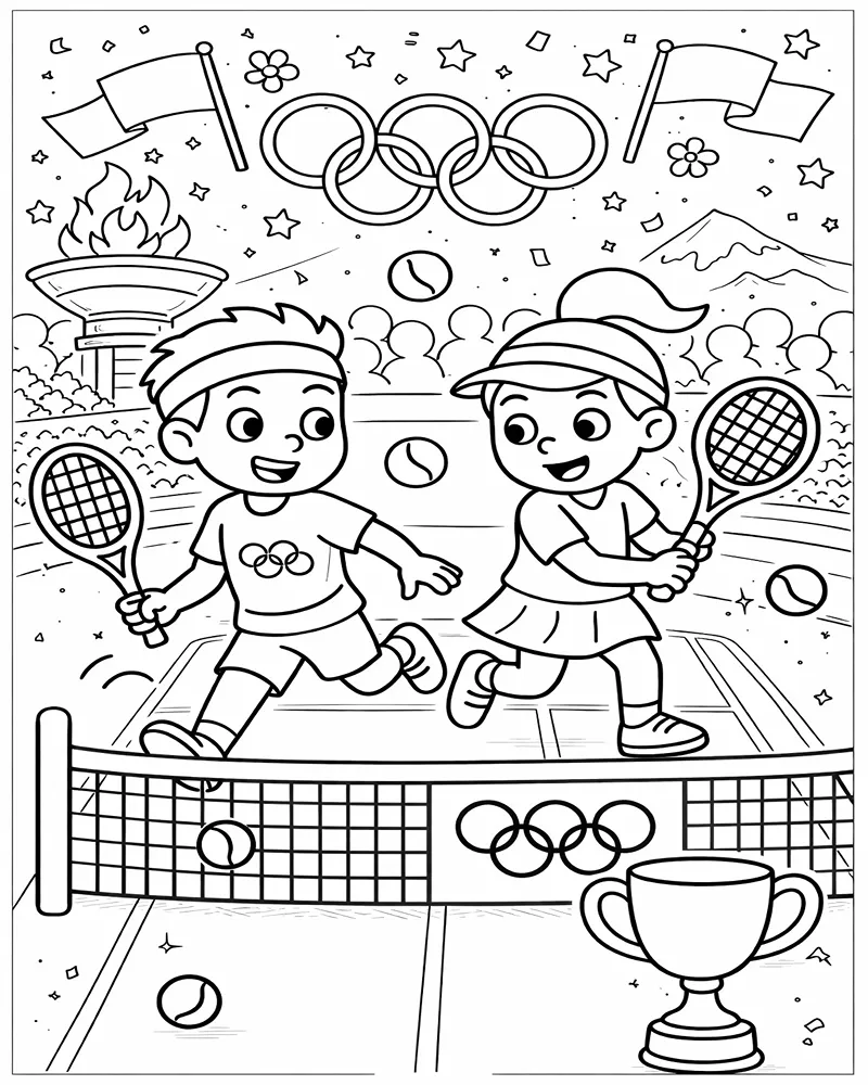 Juegos Olmpicos de Invierno 2026 para Colorear 5