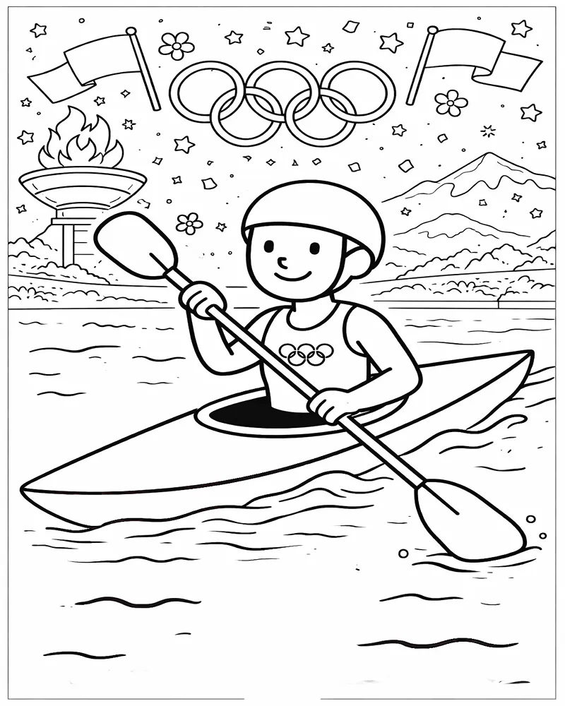 Juegos Olmpicos de Invierno 2026 para Colorear 6