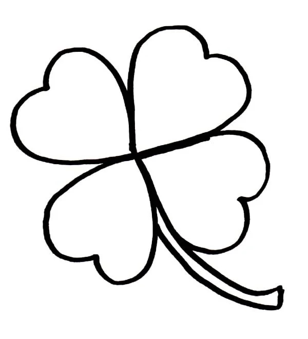 4 Leaf Clover Coloring Pages 19
