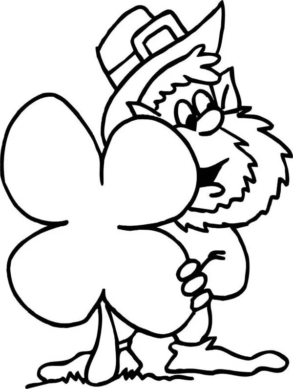 4 Leaf Clover Coloring Pages 23