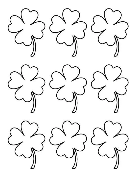 4 Leaf Clover Coloring Pages 26