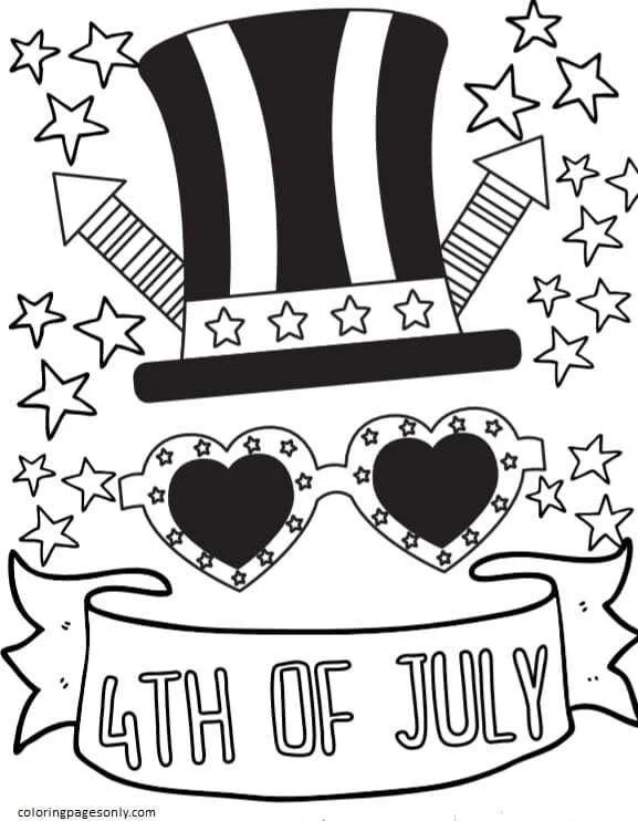 Del 4 Julio Para Colorear 17