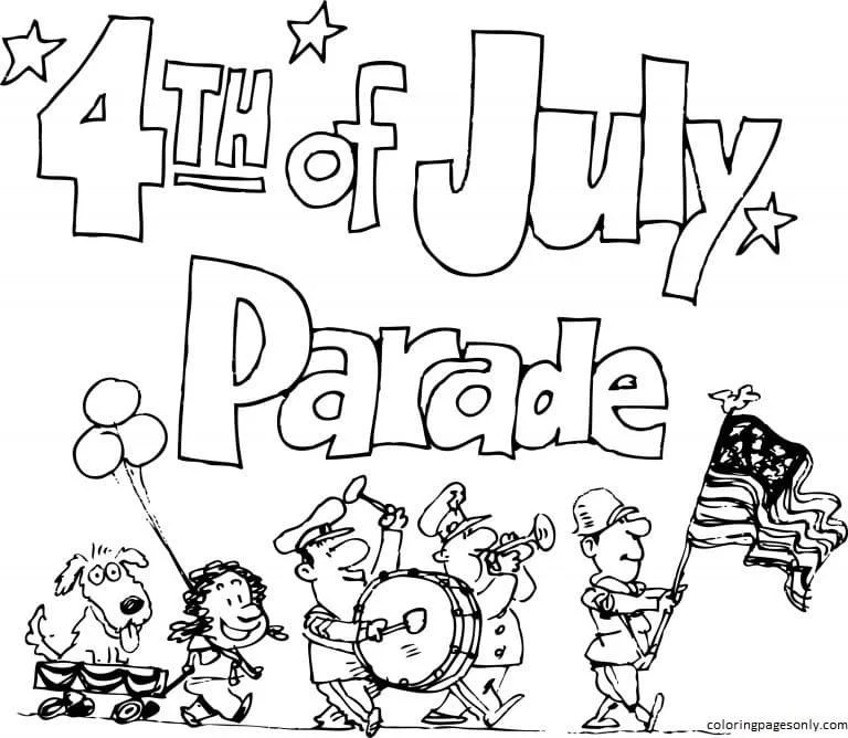 Del 4 Julio Para Colorear 36