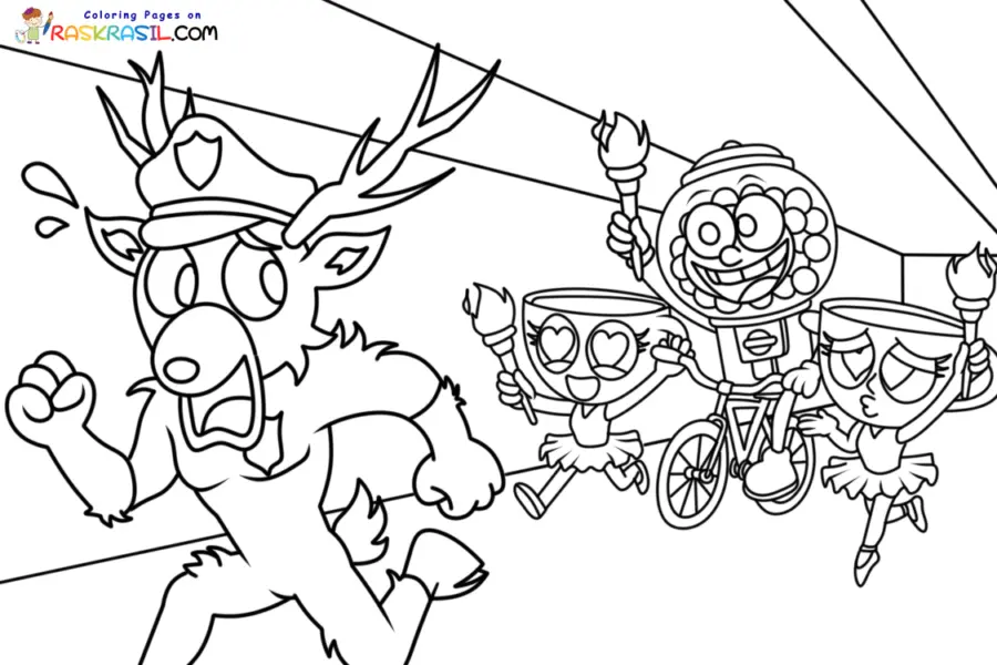 99 Nachte im Wald Ausmalbilder 10