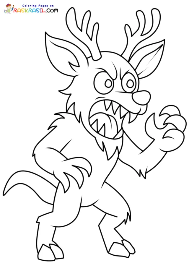 99 Nachte im Wald Ausmalbilder 12