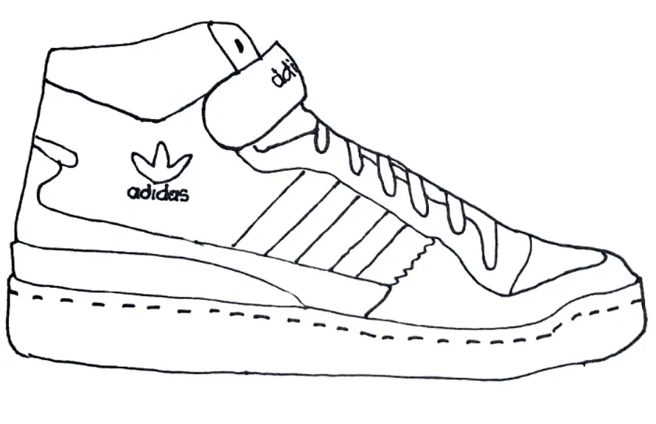 Desenhos de Adidas Para Colorir 11