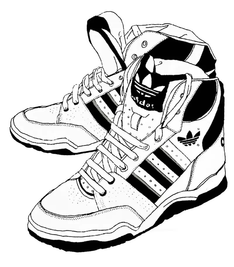 Desenhos de Adidas Para Colorir 12