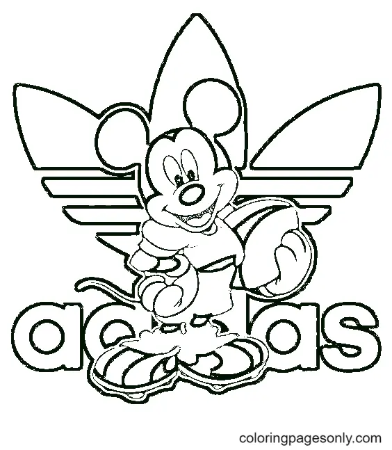 Desenhos de Adidas Para Colorir 16