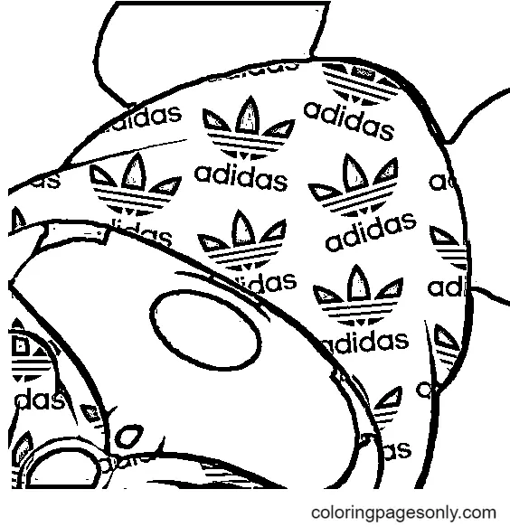 Desenhos de Adidas Para Colorir 26