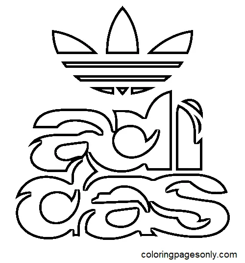 Desenhos de Adidas Para Colorir 28