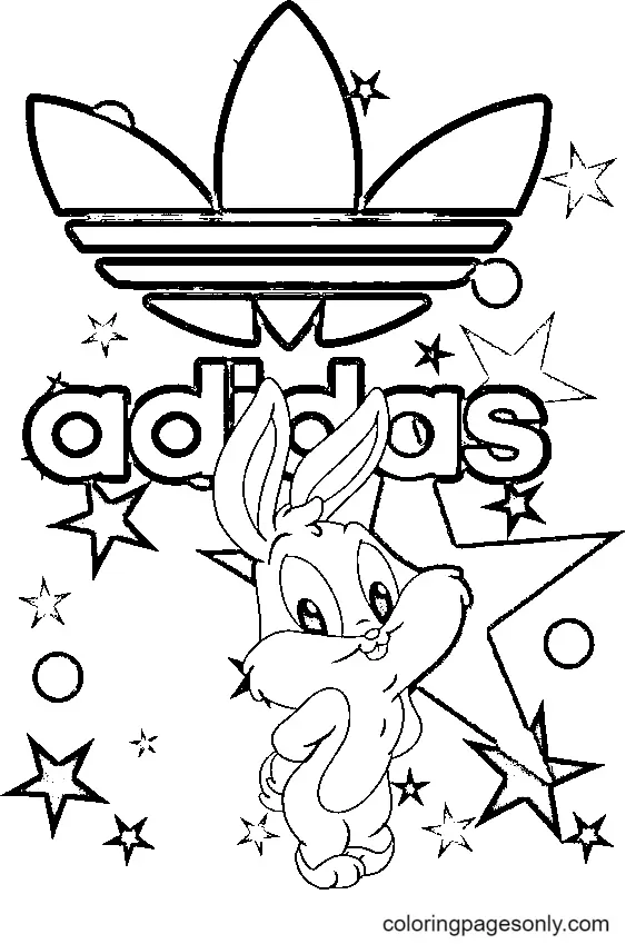 Desenhos de Adidas Para Colorir 29