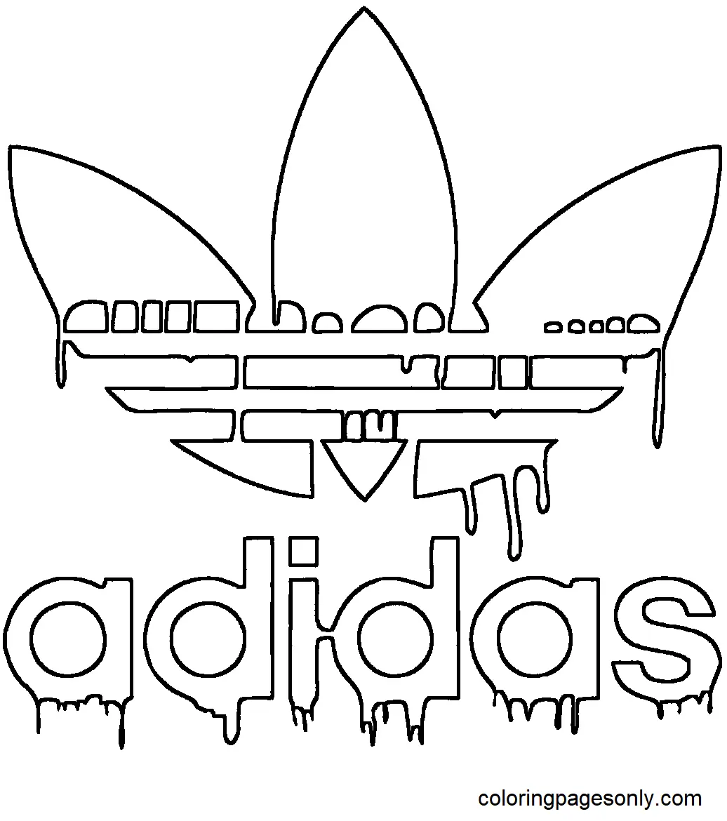 Desenhos de Adidas Para Colorir 5