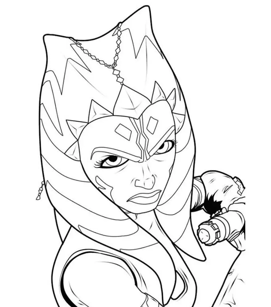 Desenhos de Ahsoka Para Colorir 23