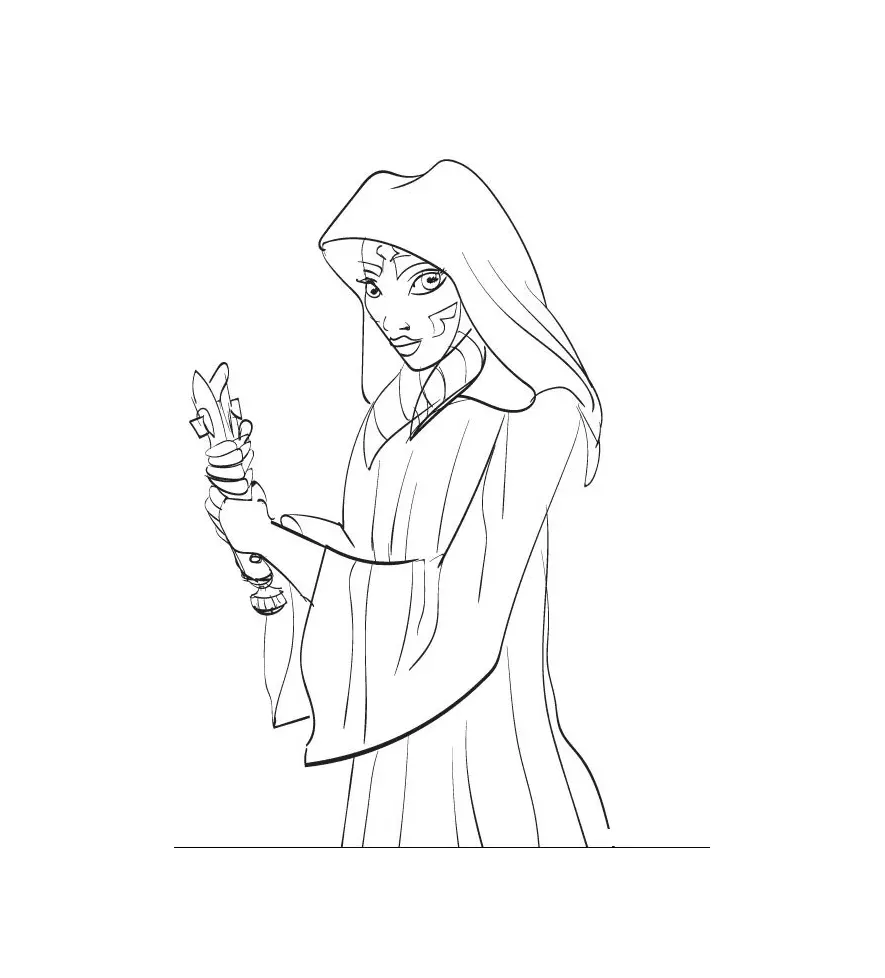 Desenhos de Ahsoka Para Colorir 26