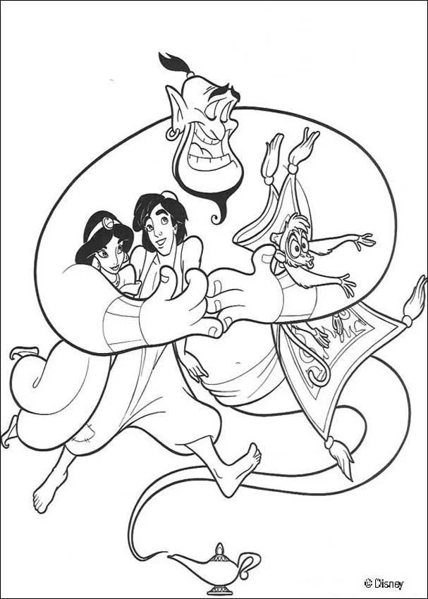 Aladdin Coloring Pages 1