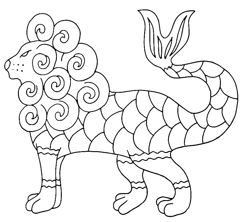 Desenhos de Alebrijes Para Colorir 7