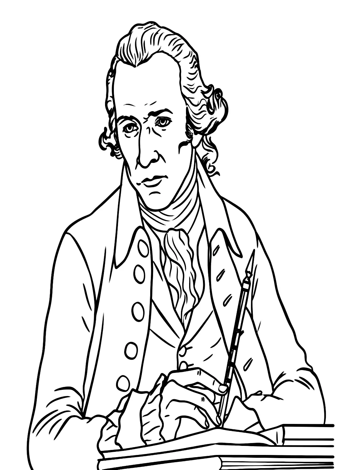 Alexander Hamilton Para Colorear 7