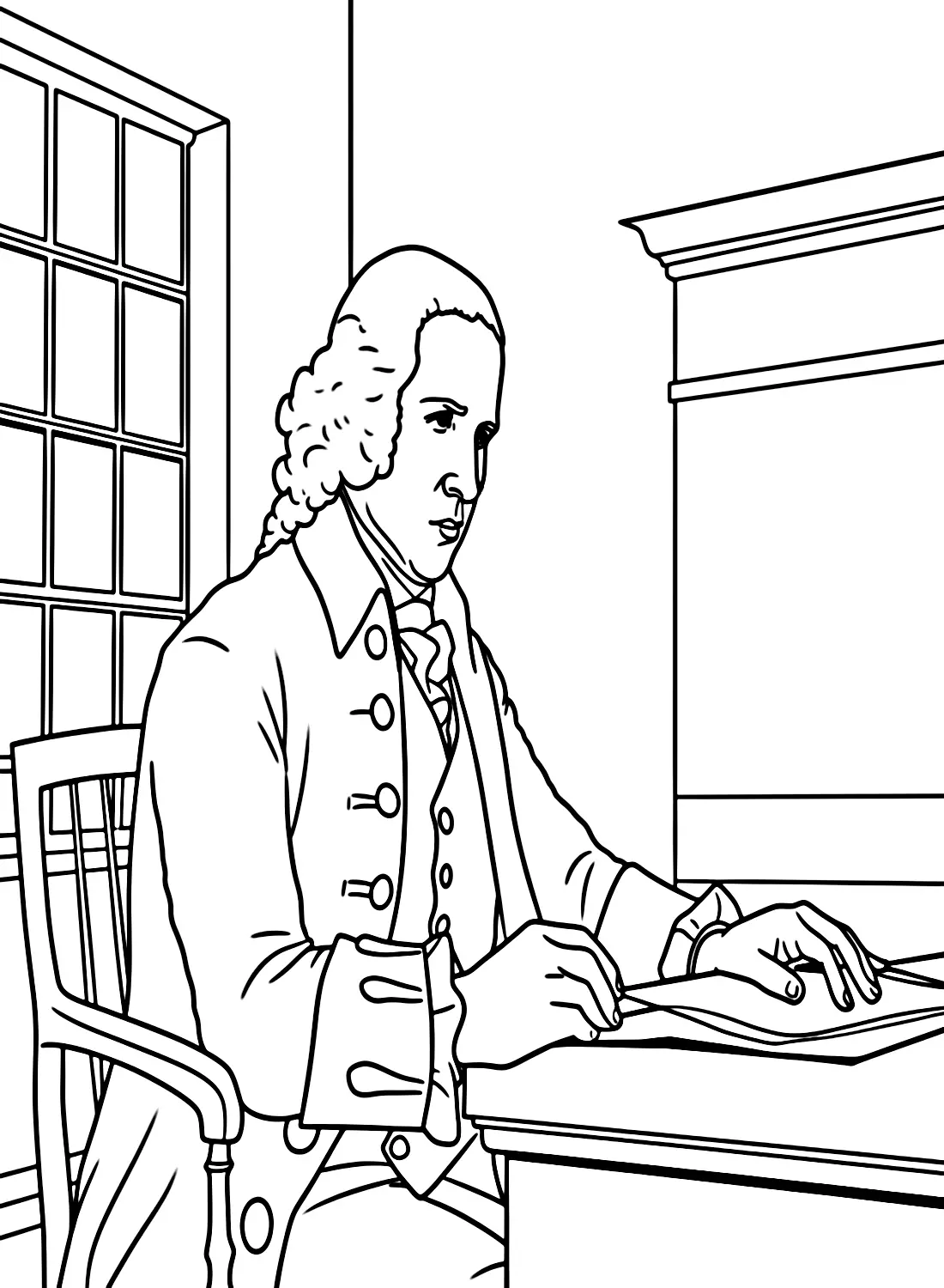 Alexander Hamilton Para Colorear 8