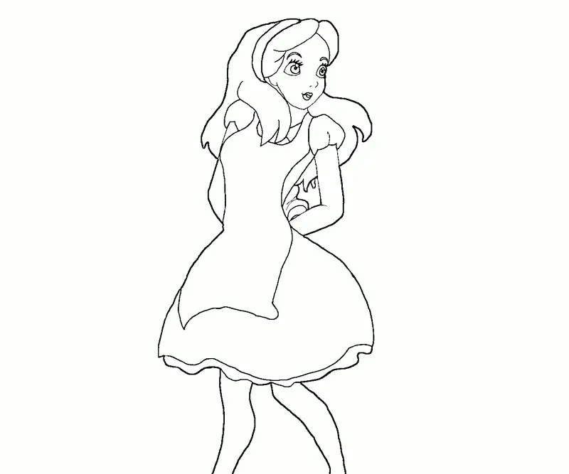 Alice im Wunderland Ausmalbilder 19