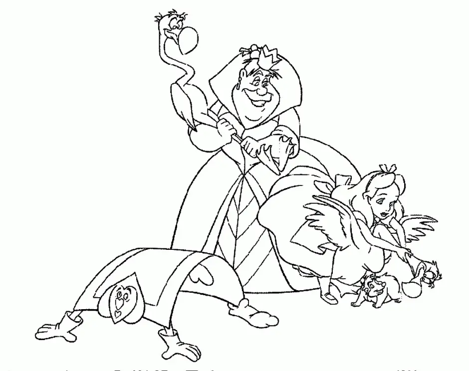 Alice im Wunderland Ausmalbilder 66