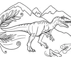 Allosaurus Coloring Pages 5