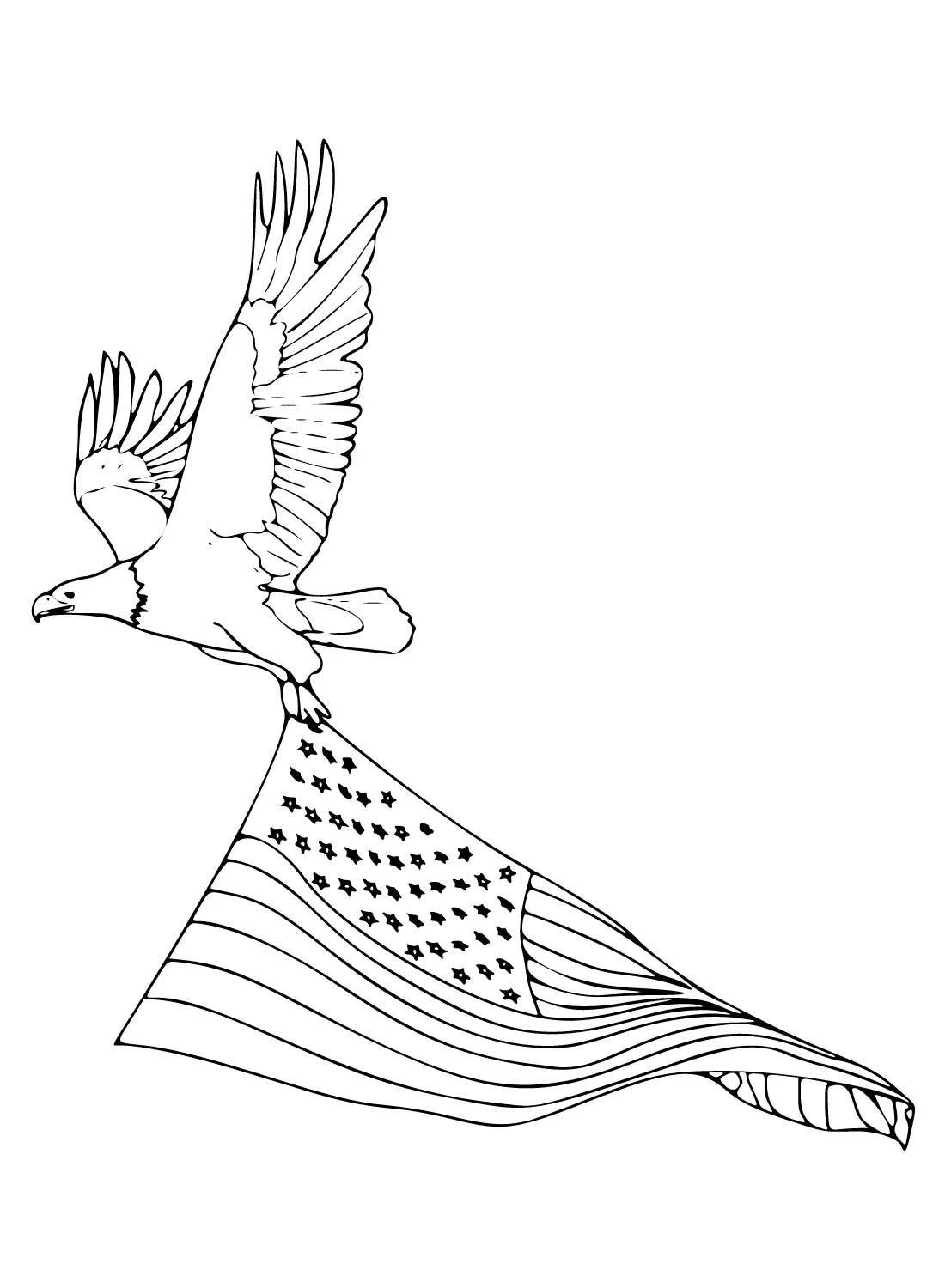 Desenhos de Bandeira Americana Para Colorir 19