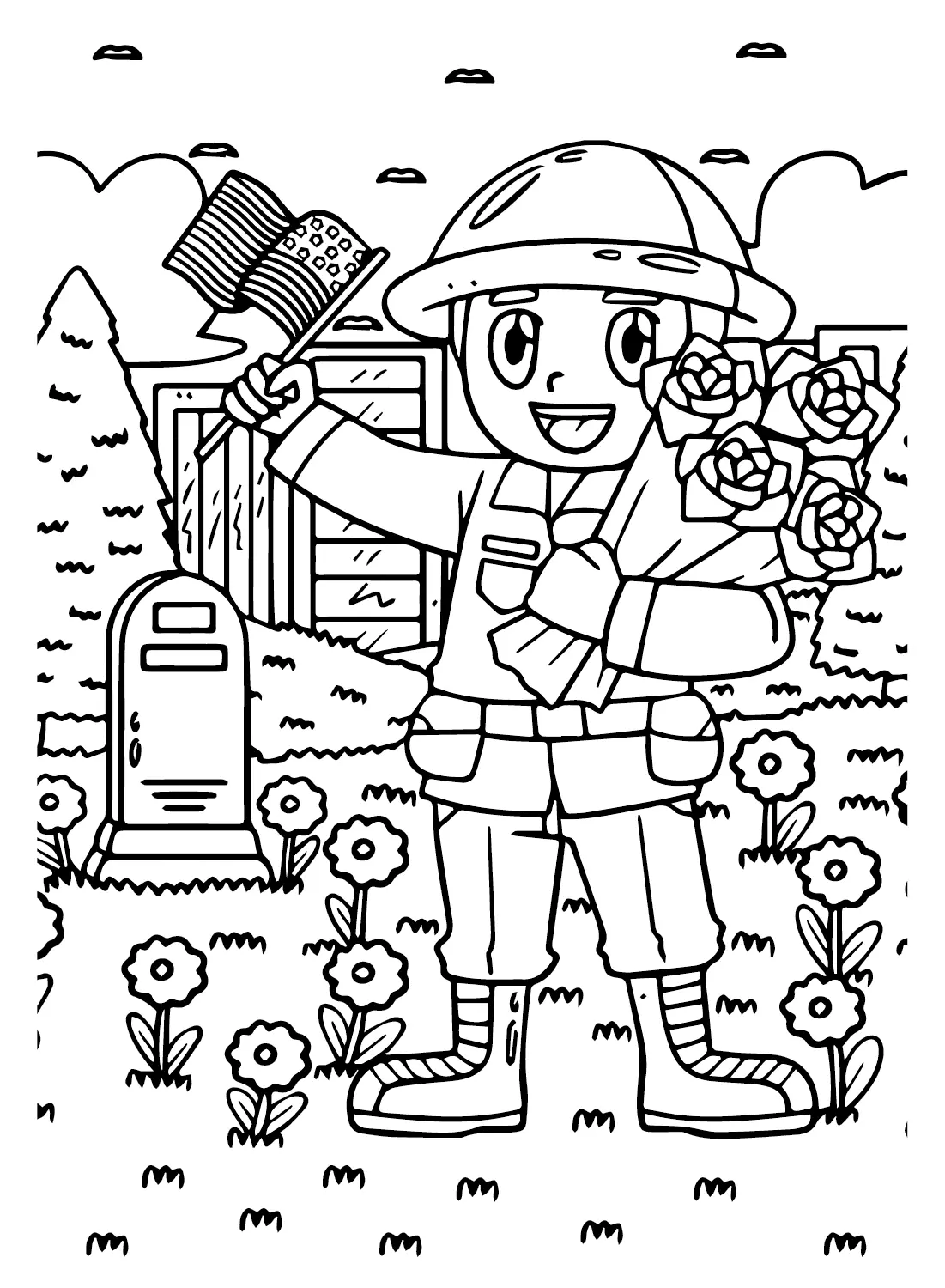 Desenhos de Bandeira Americana Para Colorir 20