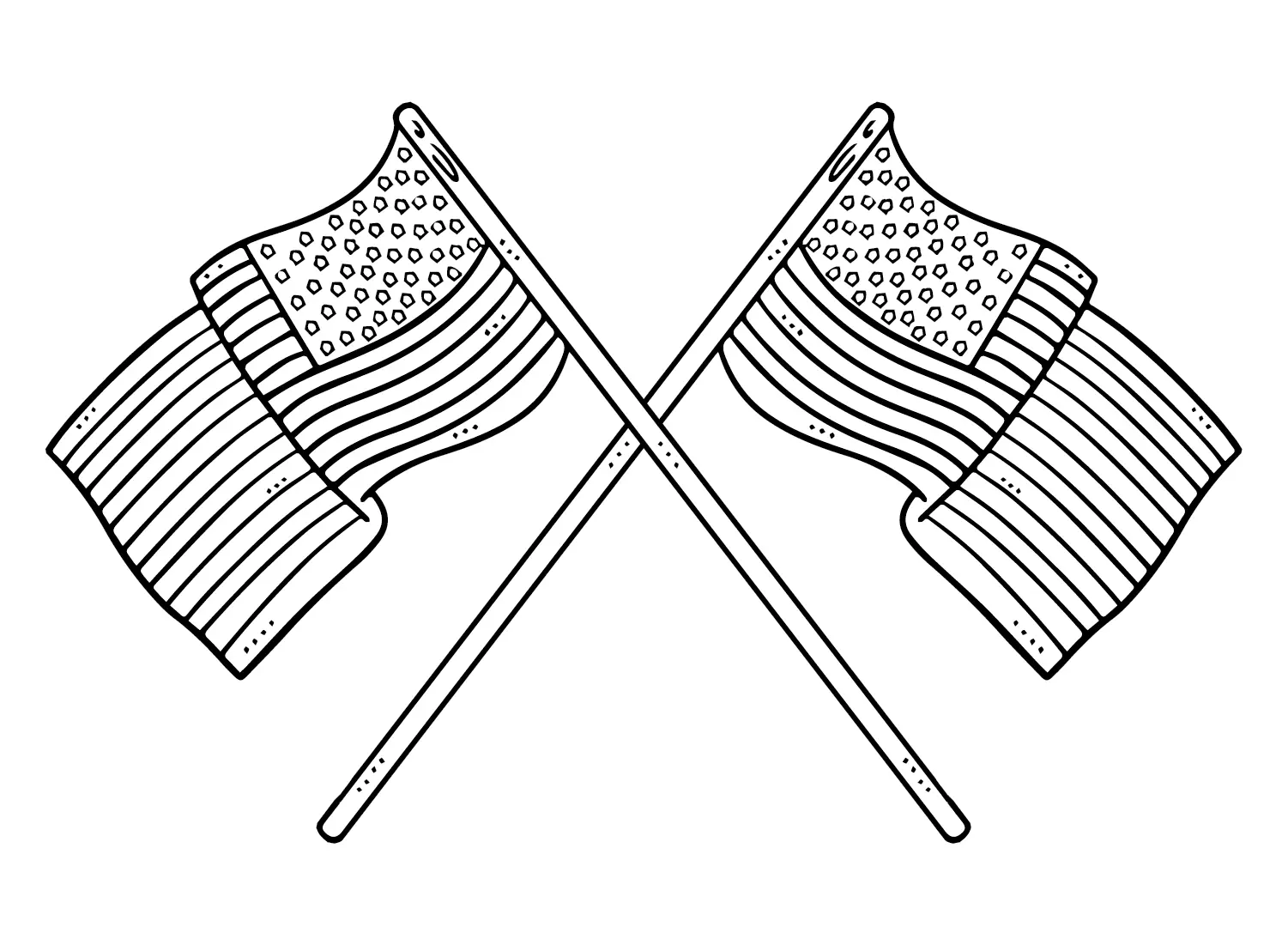 Desenhos de Bandeira Americana Para Colorir 9