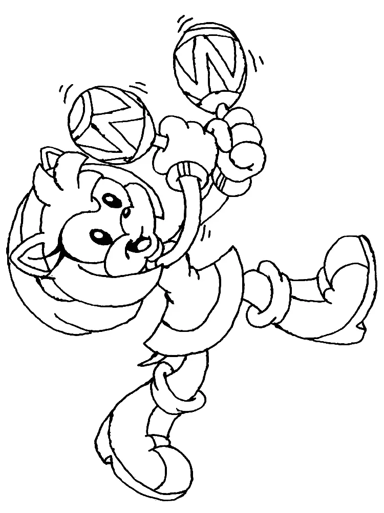 Amy Rose Coloring Pages 66