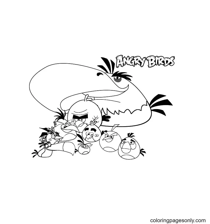 Angry Birds Coloring Pages 25