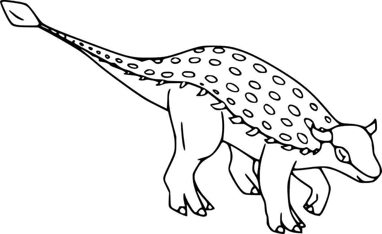 Anquilosaurio Para Colorear 37