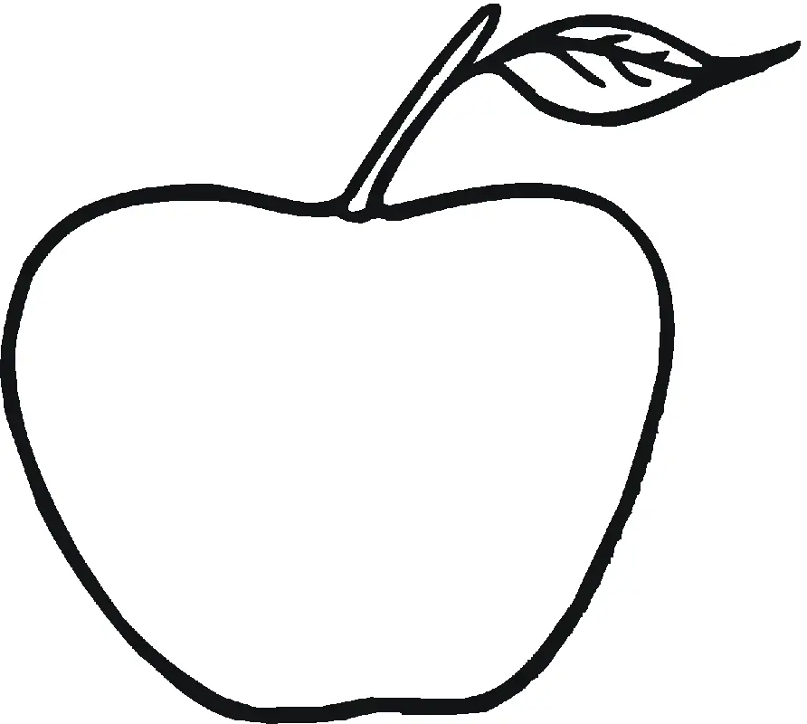 Apple Coloring Pages 13