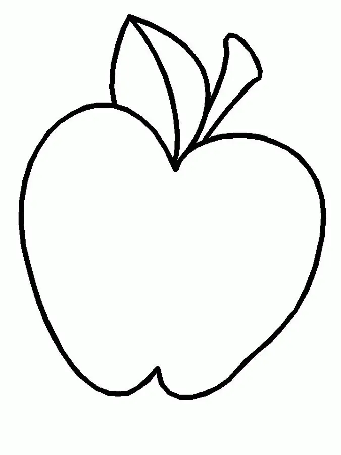 Apple Coloring Pages 2