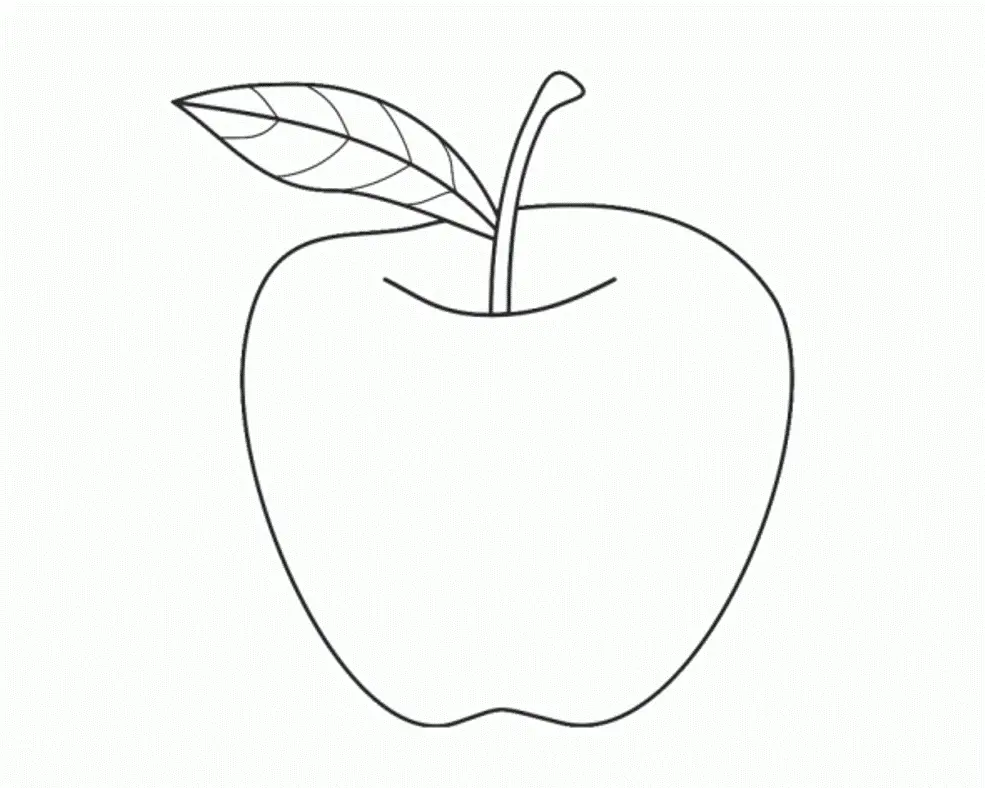 Apple Coloring Pages 37