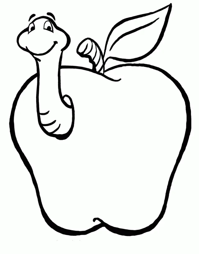Apple Coloring Pages 42