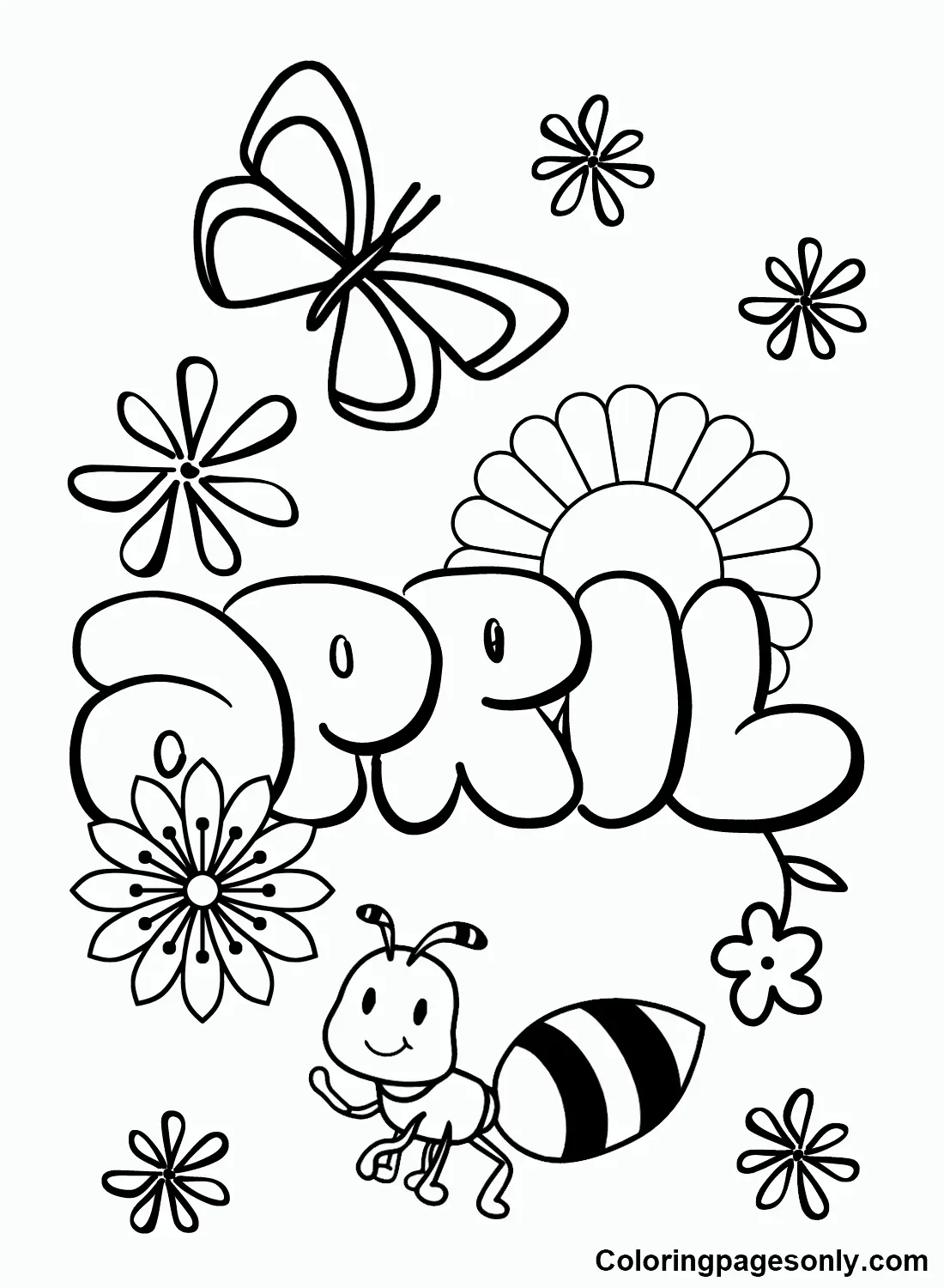 Abril Para Colorear 35