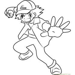 Ash Ketchum Paginas para Colorir 2