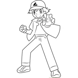 Ash Ketchum Paginas para Colorir 4