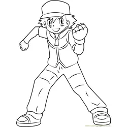 Ash Ketchum Paginas para Colorir 5
