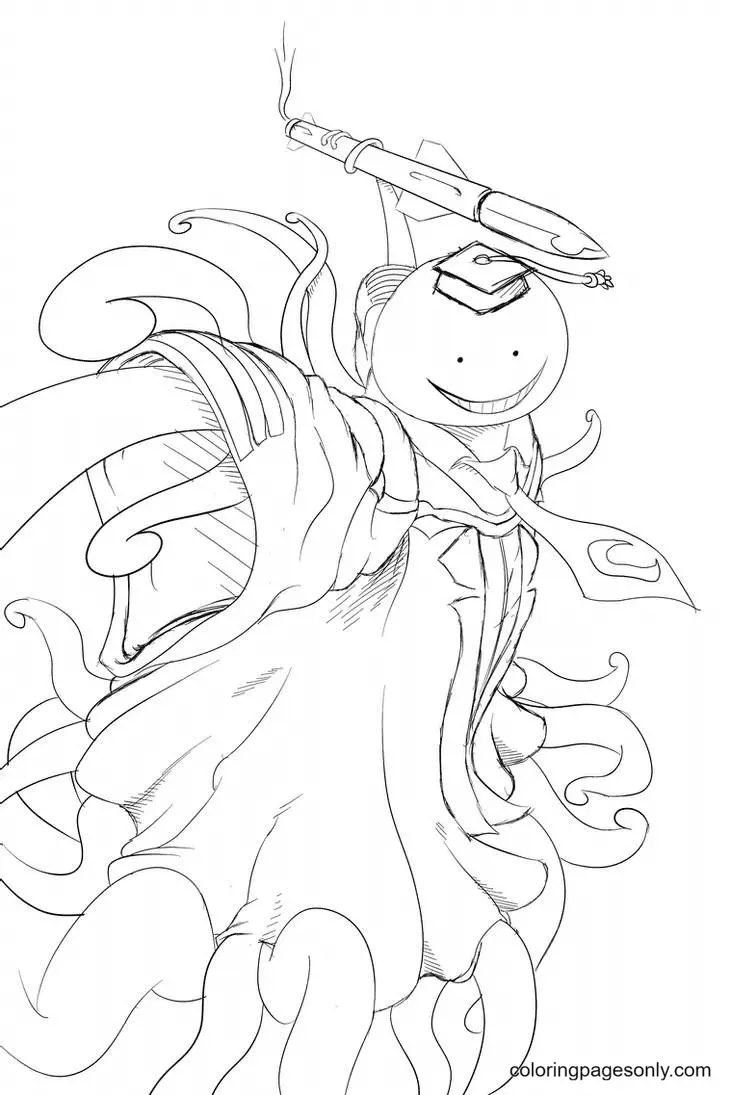Assassination Classroom Coloring Pages 14