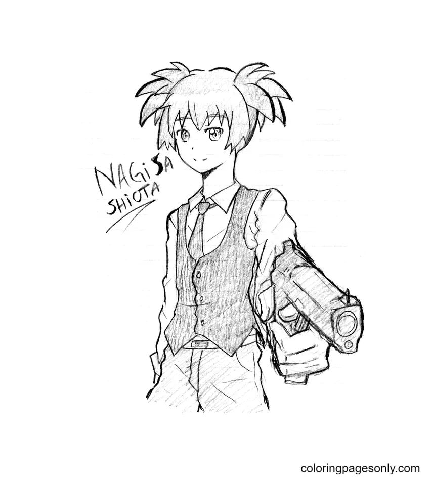 Assassination Classroom Coloring Pages 40