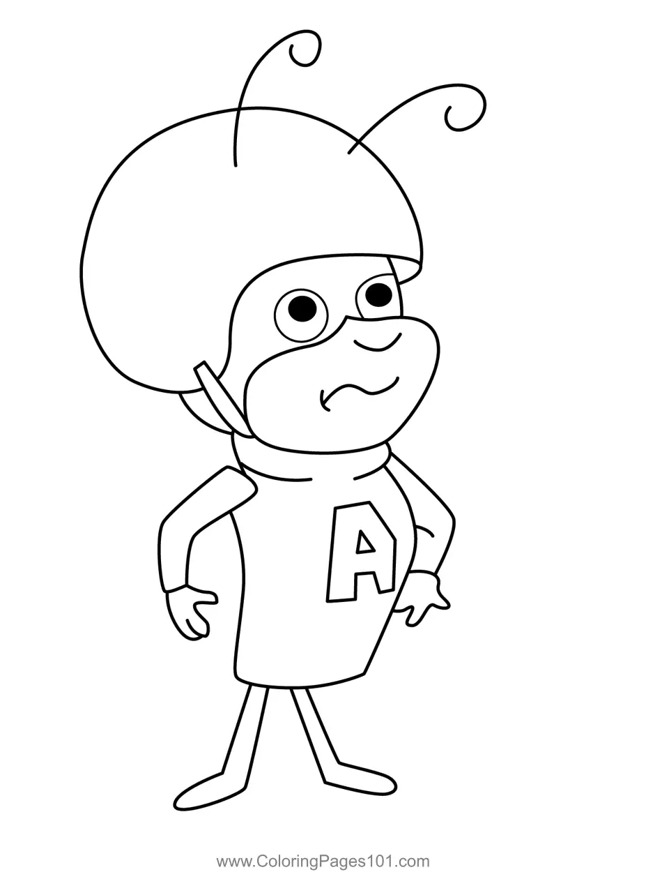 Atom Ant para Colorear 2