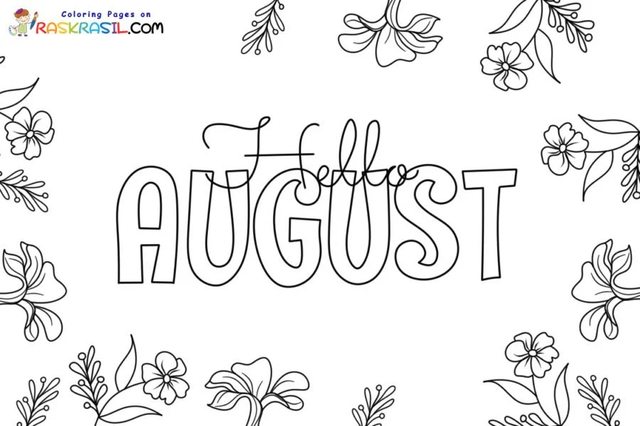 Ausmalbilder August 3