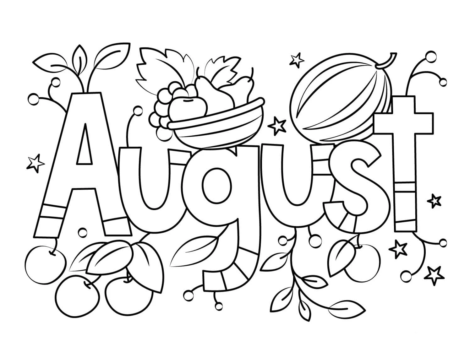 Ausmalbilder August 33