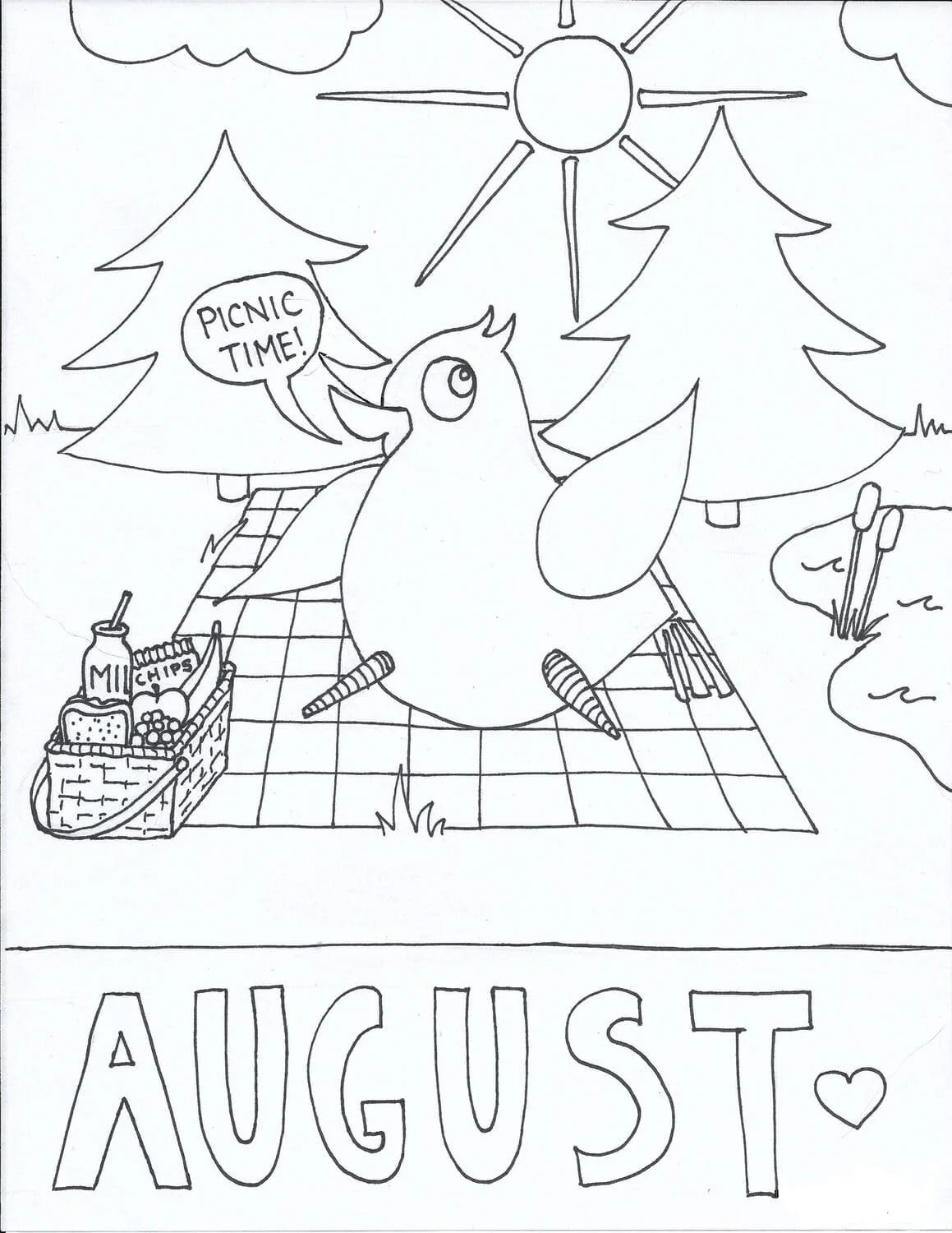 Ausmalbilder August 34