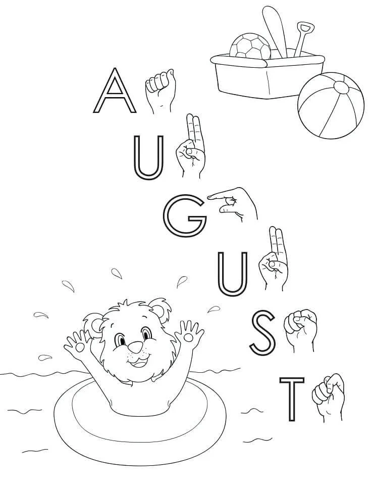 Ausmalbilder August 40