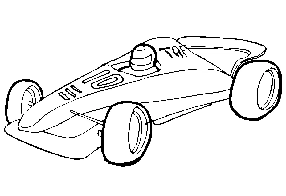 Autosport Para Colorear 22